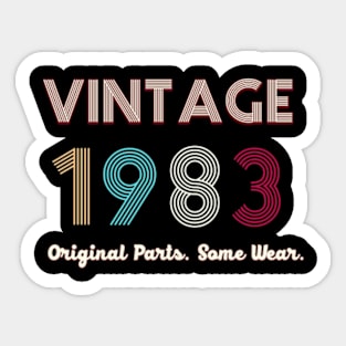 Vintage 1983 Original Parts. Some Ware Sticker